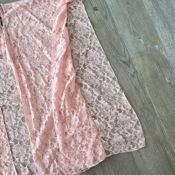 Womens NWT Elizabeth Pink Lace Cardigan - L - Picture 3 of 6